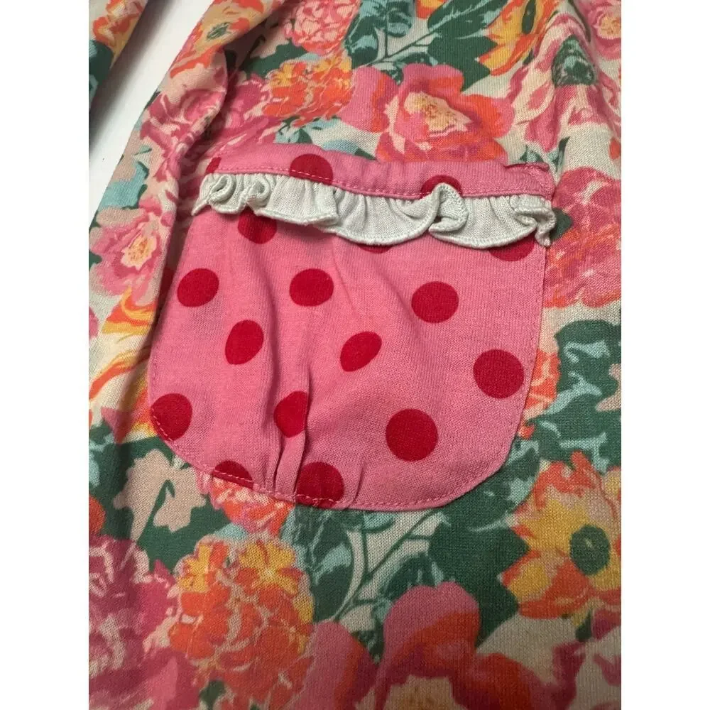 Matilda Jane Girls Floral Ruffle Nightgown Shift Dress Size 4